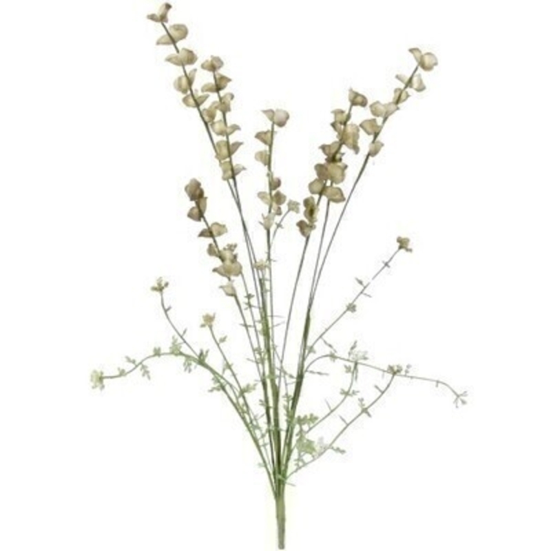 Green Wild Lupin Artifical Spray By Gisela Graham A realistic faux green lupin and wildflower artifical flowers. The artifical pick can be arranged into a pot or vase. made by the Londer designer Gisela Graham who designs really beautiful gifts for your home and garden. Would make an ideal gift. Would look good in any home and would suit any decor.